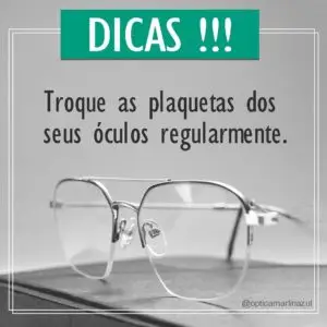 Post para redes sociais da ótica Marlin Azul: dicas
