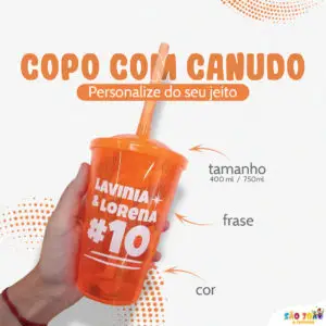 Post para redes sociais de São João O Festeiro: copo de canudo