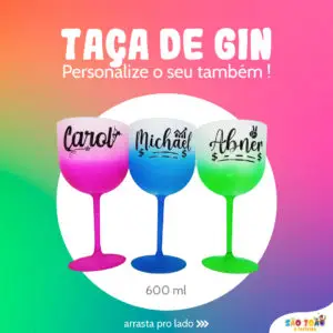 Post para redes sociais de São João O Festeiro: taça e gin