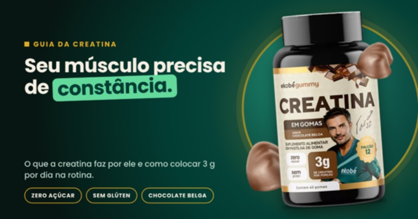 Imagem de abertura do branded content da Ekobé Gummy: seu músculo precisa de constância